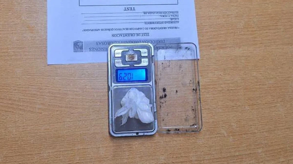 Un joven fue detenido con cocaína