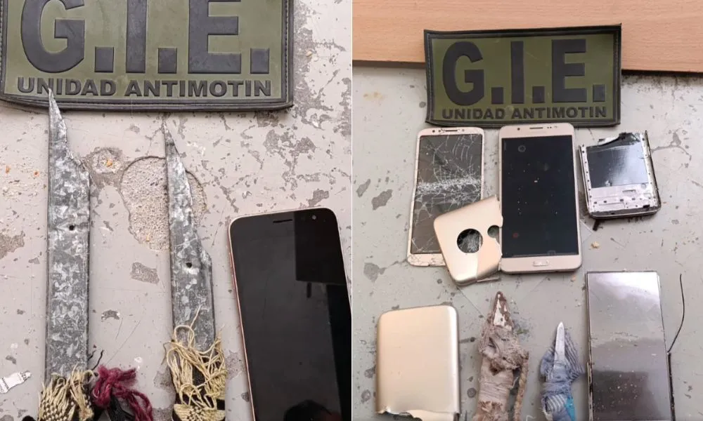Requisa extraordinaria en el penal N°1 terminó con secuestro de armas y celulares