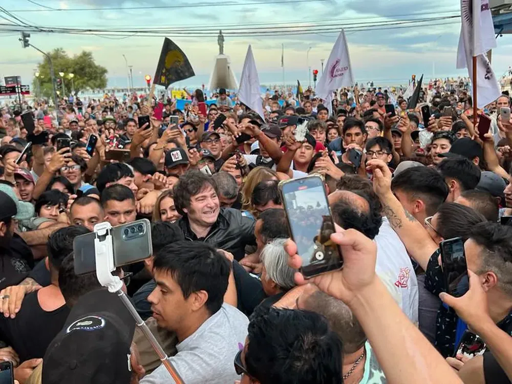 Javier Milei en Puerto Madryn