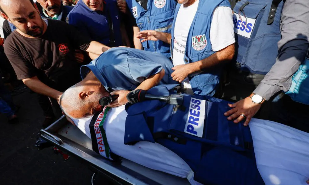 Periodistas en Gaza (Foto: REUTERS - MOHAMMED SALEM / France 24)