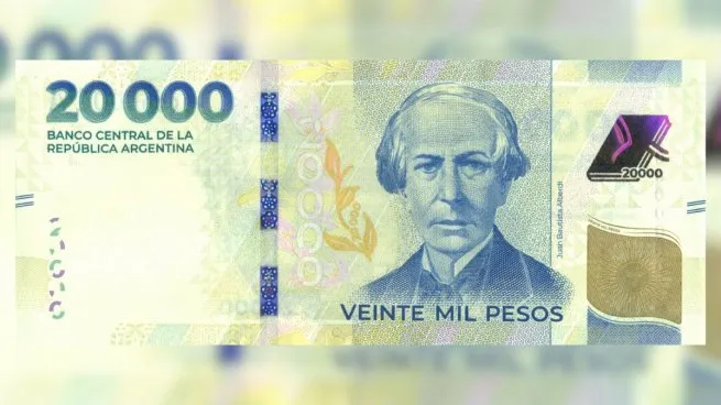 Nuevo Billete de 20.000 pesos