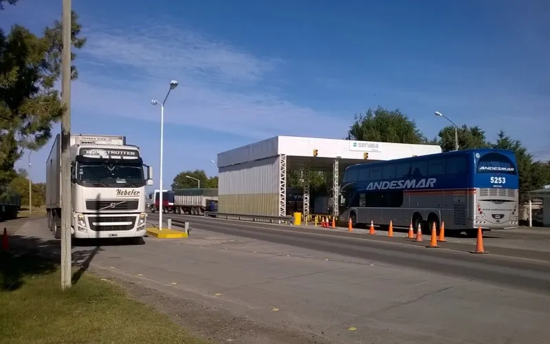 Barrera sanitaria del SENASA en el ingreso a Patagonia Sur