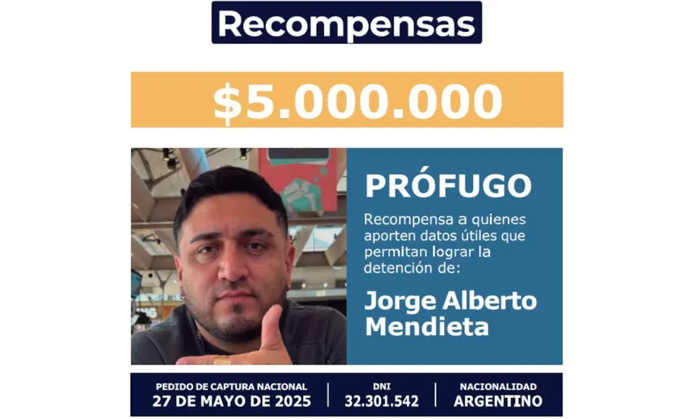 Jorge Alberto Mendieta, buscado