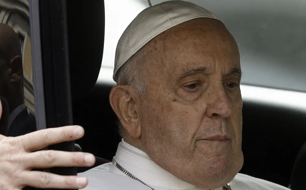 ultima fotografía del papa francisco