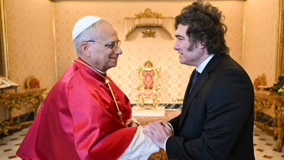 Papa León XIV y Milei