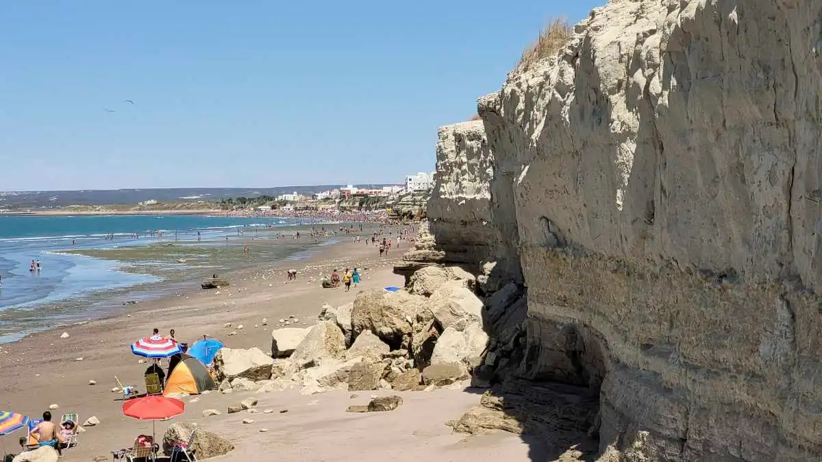 Acantilados en Las Grutas