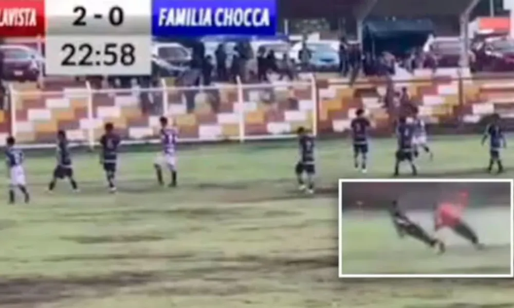 Rayo impacta sobre un jugador en Peru
