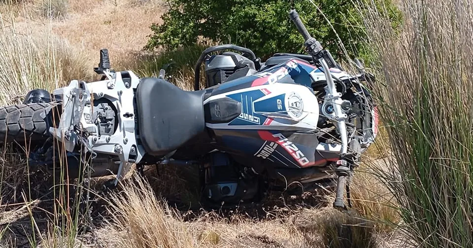 Moto del turista brasileño