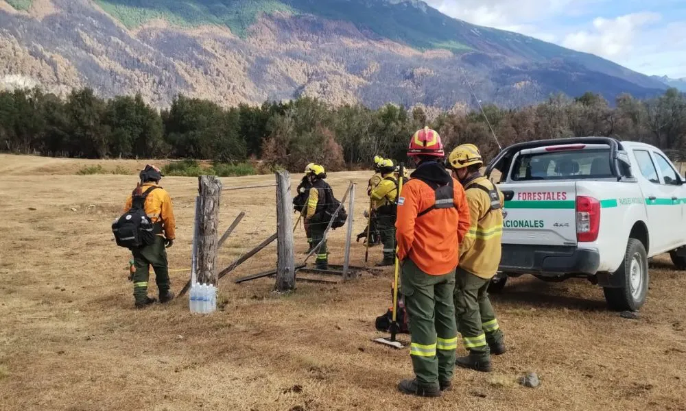 Brigadistas en los incendios