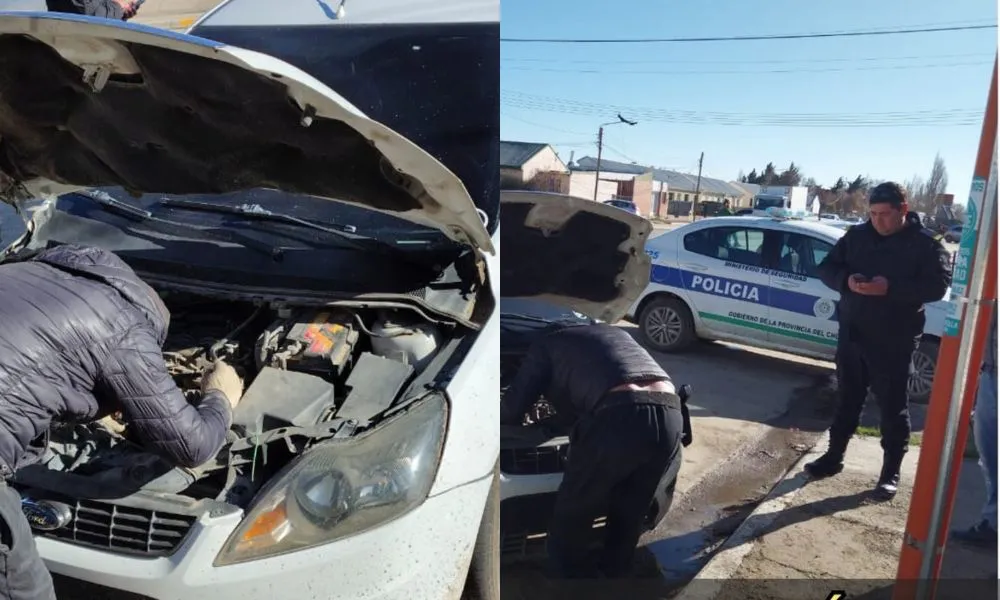 Vehículo dado de baja descubierto en Sarmiento