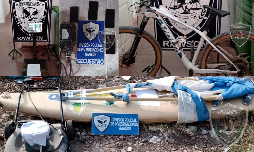 secuestro de elementos robados