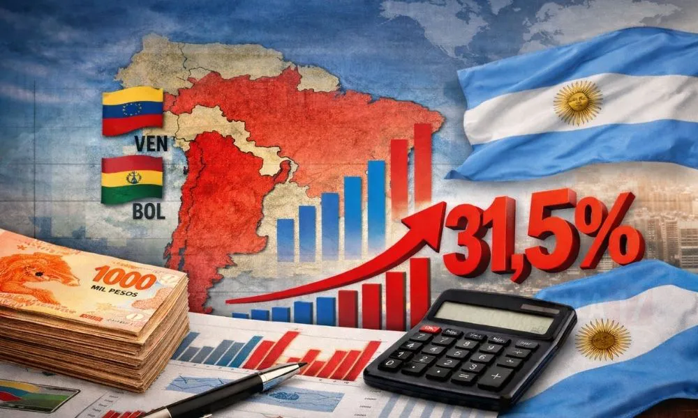 Inflación en Sudamérica. Imagen creada con IA generativa por #LA17