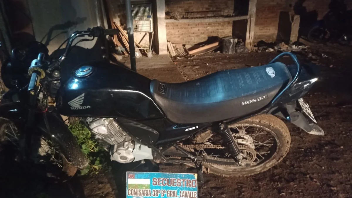 Viedma Recuperaron una motocicleta robada tras una persecución