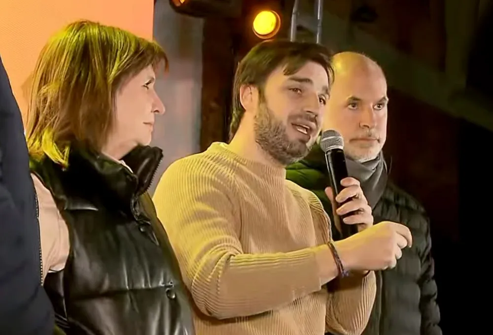 Torres junto a Bullrich y Larreta