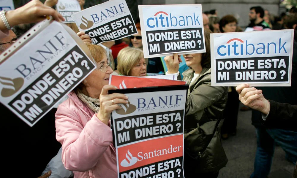 Crisis financiera de 2008. Foto AP/Clarín