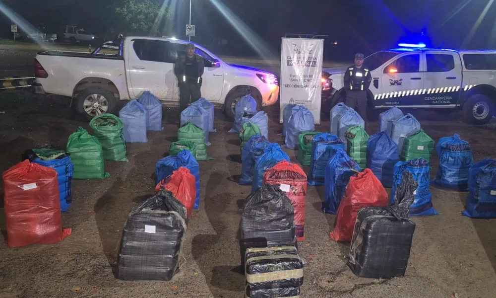 Hallan una camioneta con más de 950 kilos de hojas de coca