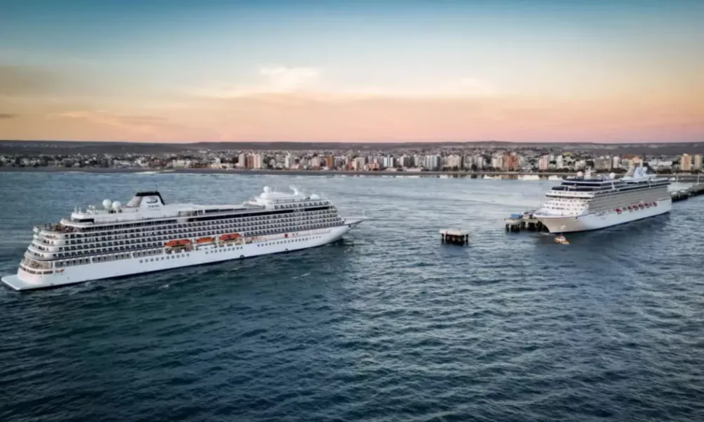 Dos cruceros en Madryn
