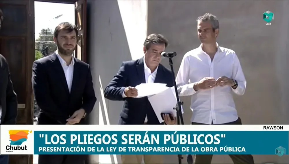 Ignacio Torres presentó la Ley de Transparencia en la Obra Pública