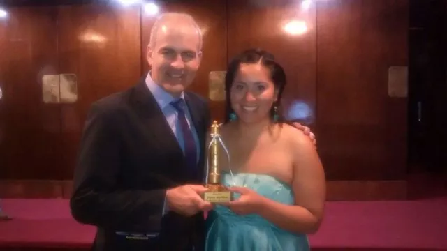 Diego Castro y Denise Aillapán