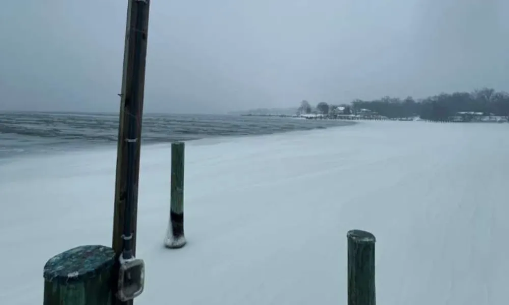 paisaje nevado en Arnold