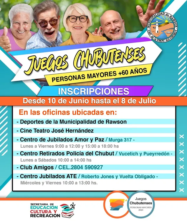 Juegos Chubutenses +60 años