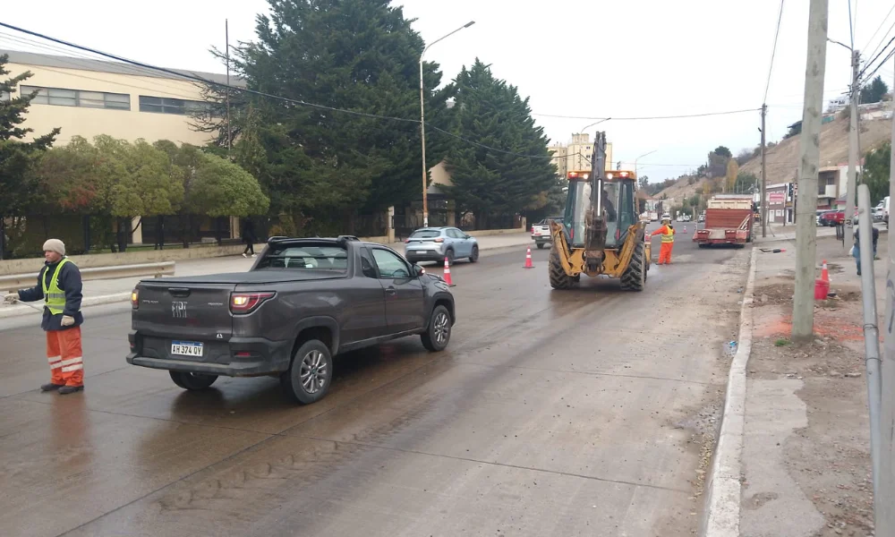 Trabajos sobre ruta 3