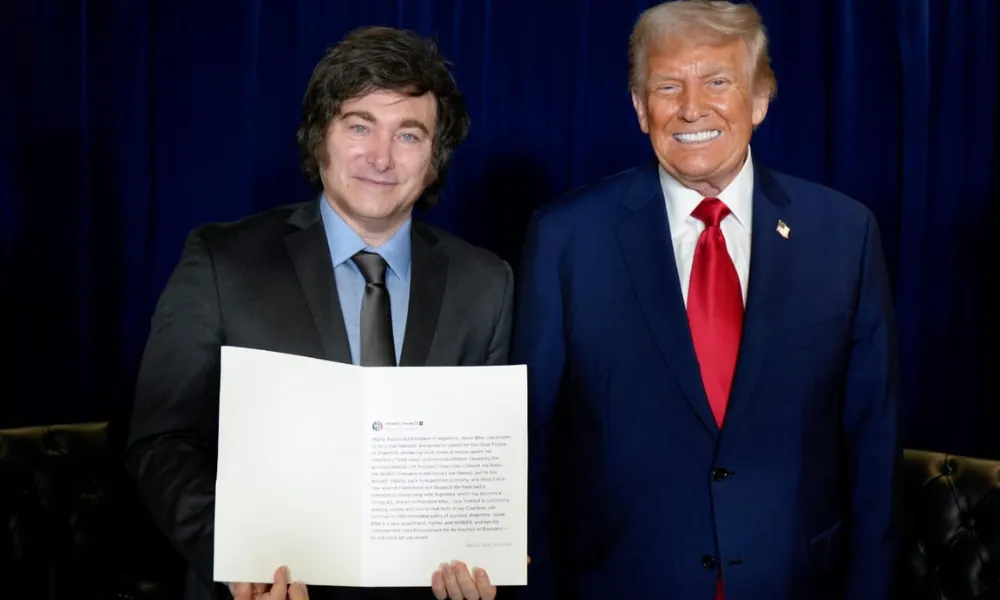 Javier Milei y Donald Trump