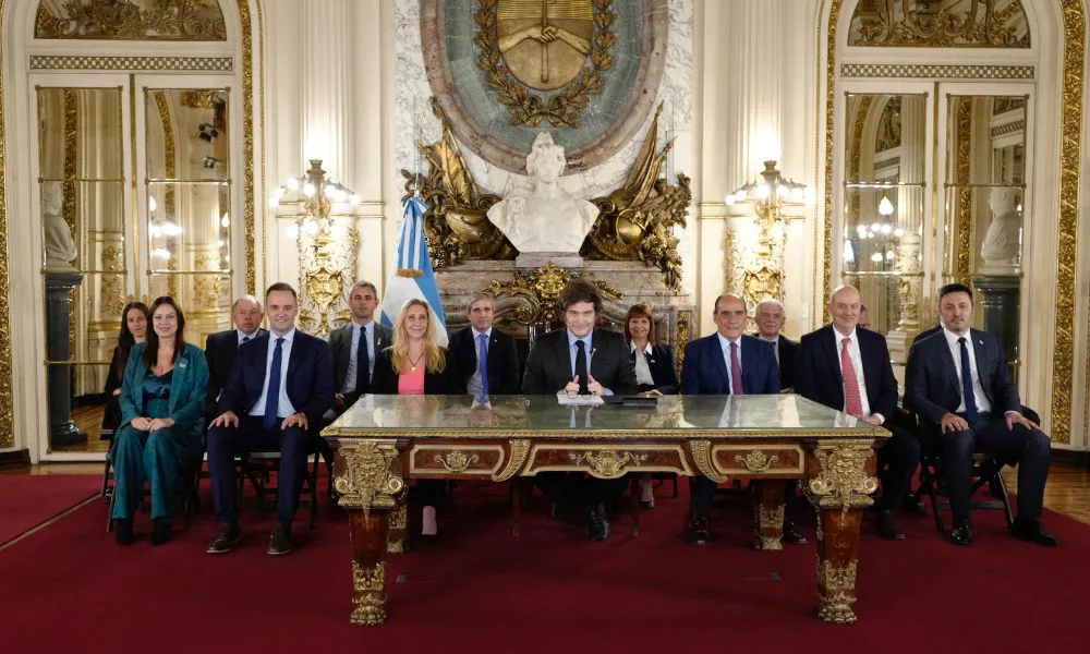 Javier Milei y su Gabinete
