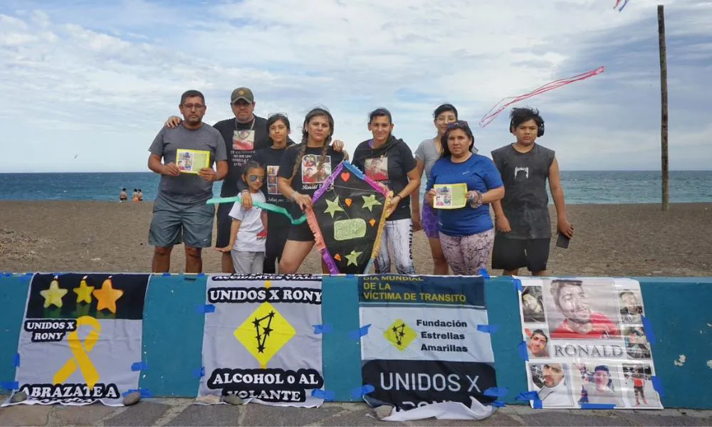 Playa Unión vivió una conmovedora jornada en memoria de víctimas viales