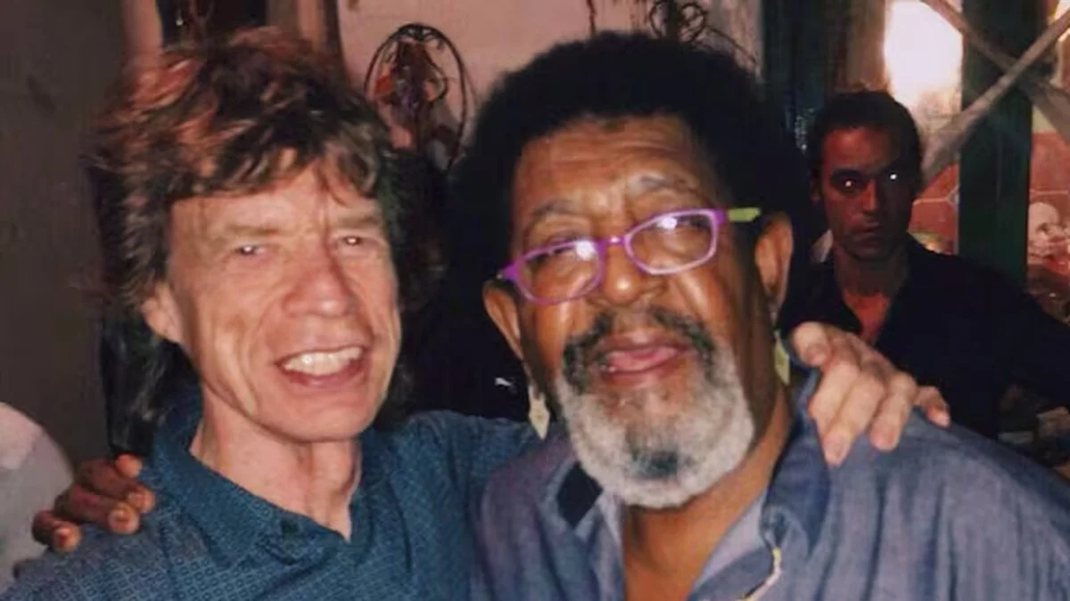 Mick Jagger y Rubén Rada