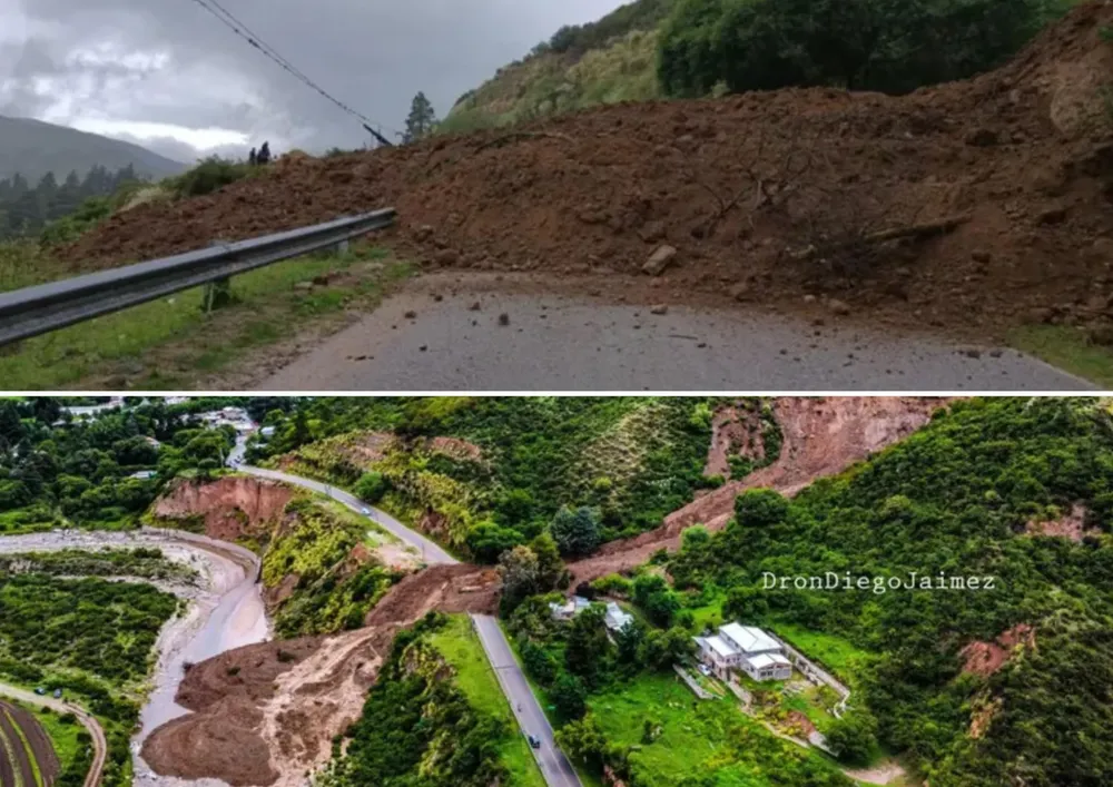 Derrumbe del Cerro Aconquija en Andalgalá, Catamarca