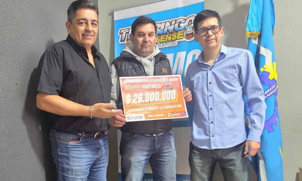 Entrega de premio del Quini 6