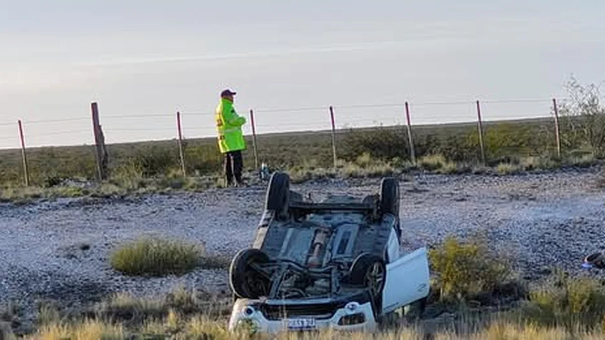 Vuelco en la ruta 3 cerca de San Antonio
