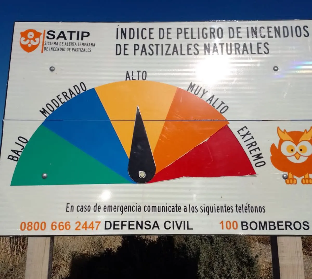 Medidor índice incendio Trelew