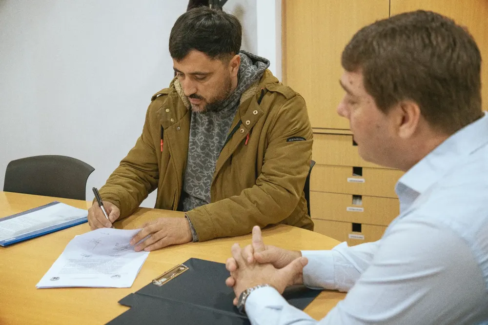 Firma de convenio guardavidas