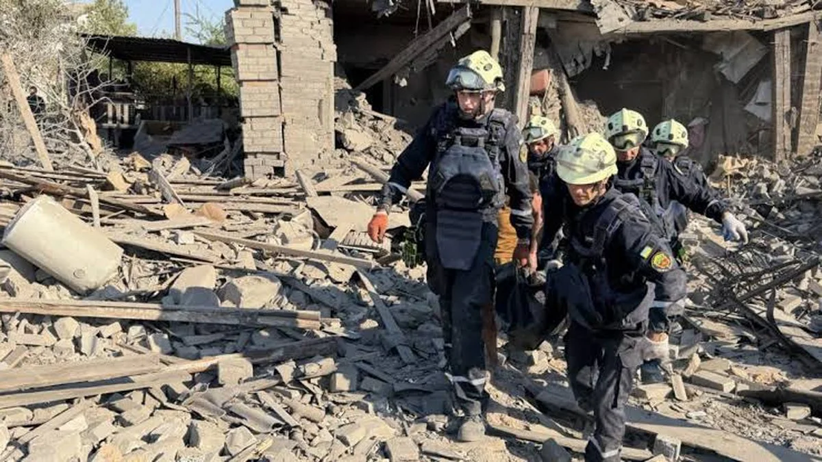 Bombardeo ruso en Zaporiyia