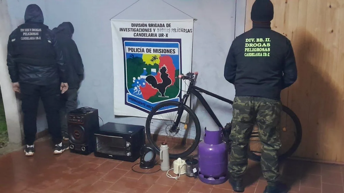 Incautaron herramientas y electrodomésticos robados