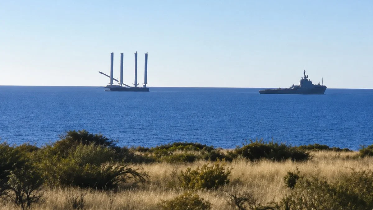 Llegan remolcadores y plataformas a Punta Colorada