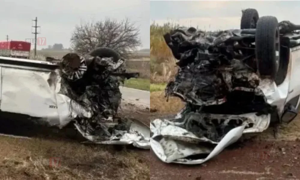 Cmioneta accidentada