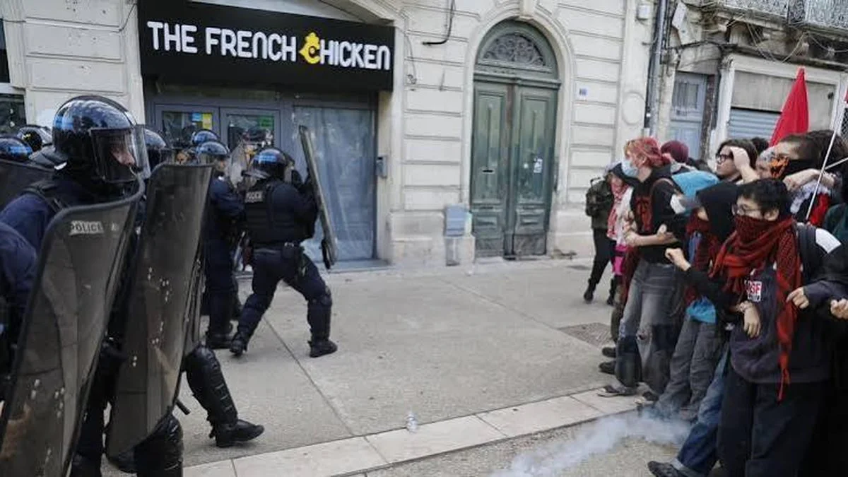 Protesta estudiantil Francia