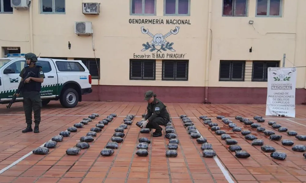Secuestran más de 100 kilos de marihuana en Formosa