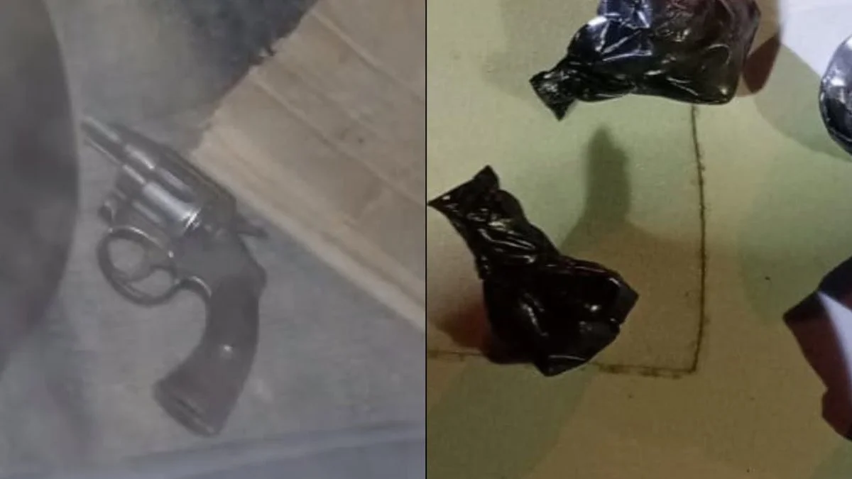 Dos hombres fueron detenidos con un arma y cocaína