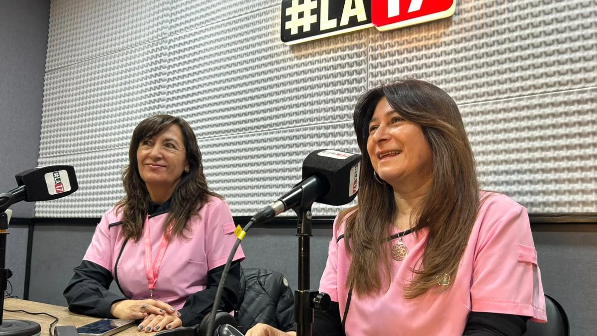 Damas Rosadas en los estudios de lu17