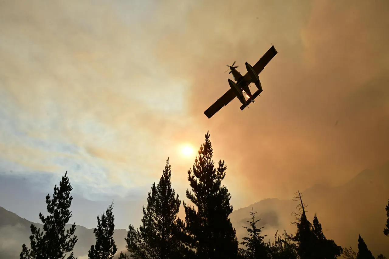 Incendio en la cordillera