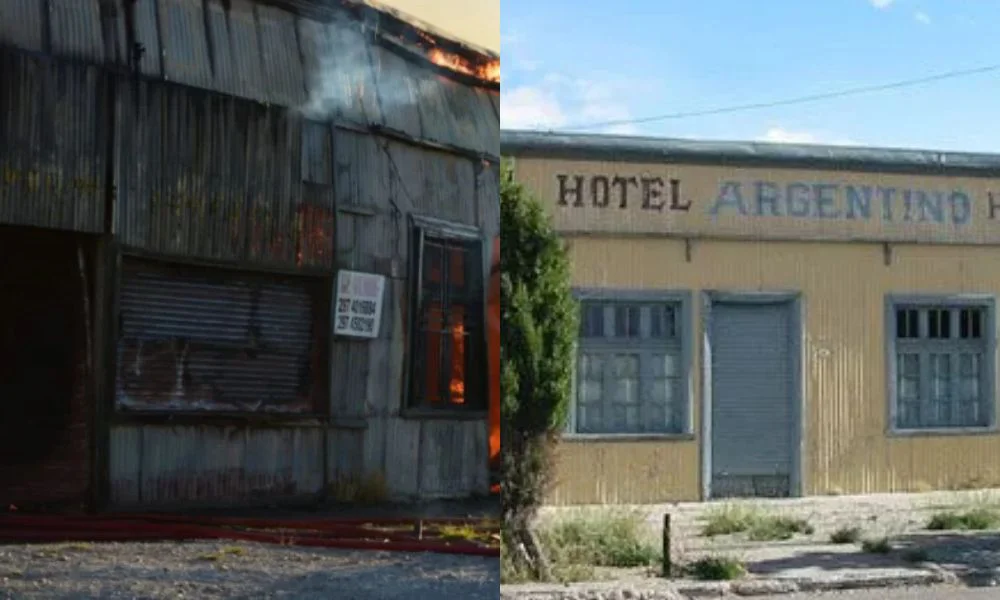 Hotel Argentino Pico Truncado antes y después