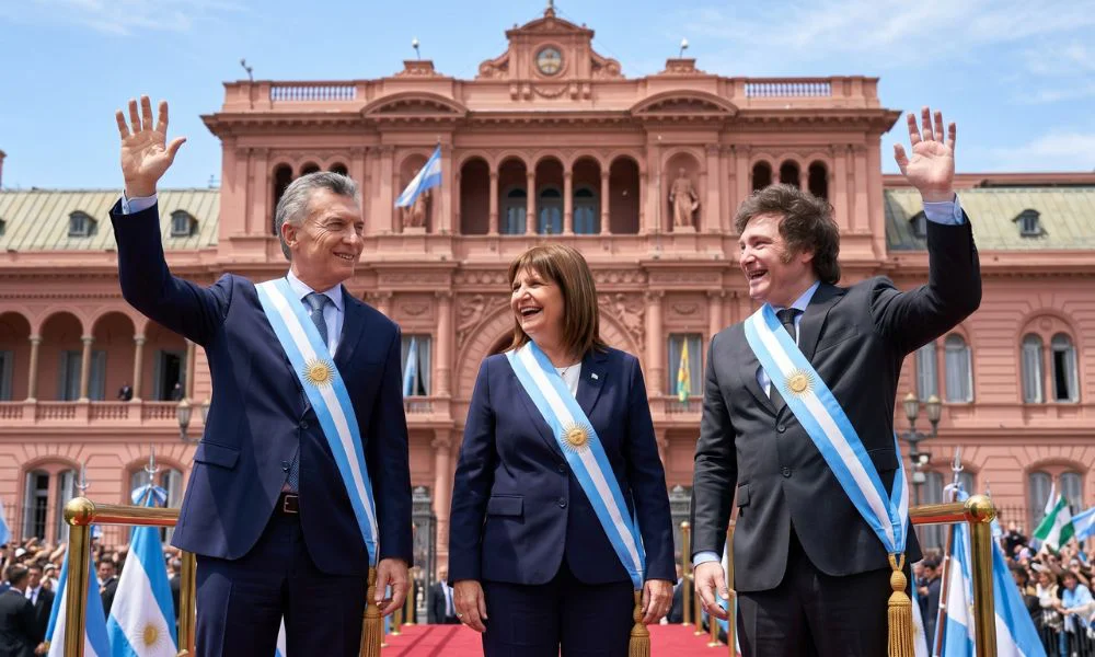Macri Bullrich y Javier Milei imagen generada digitalmente por LA17