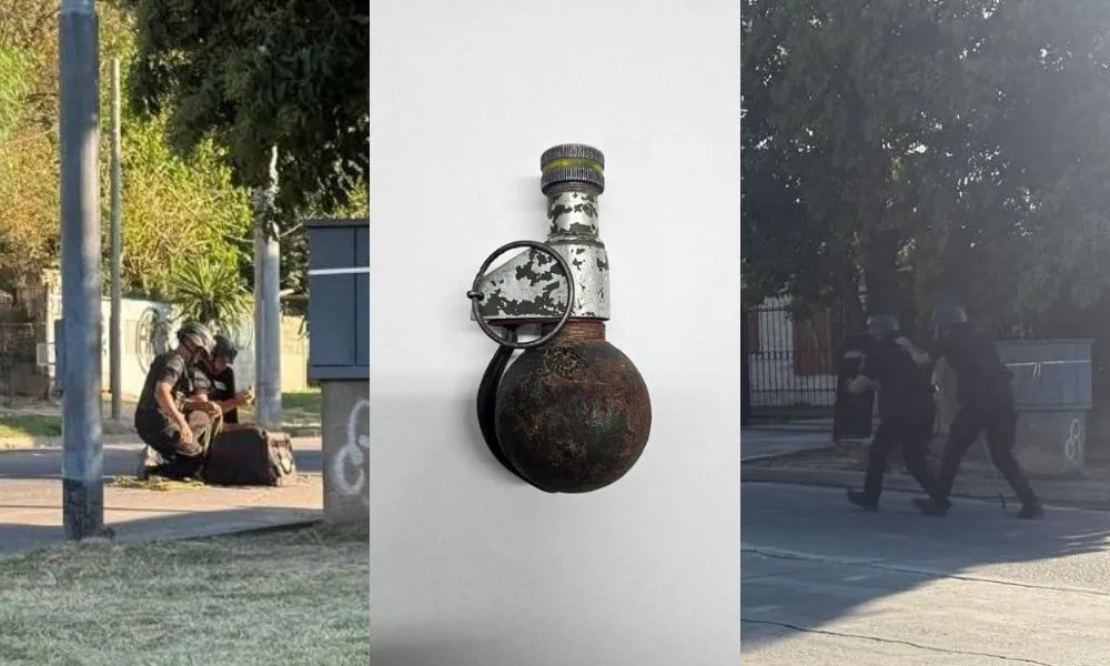 Le arrojaron una granada a policías en Córdoba