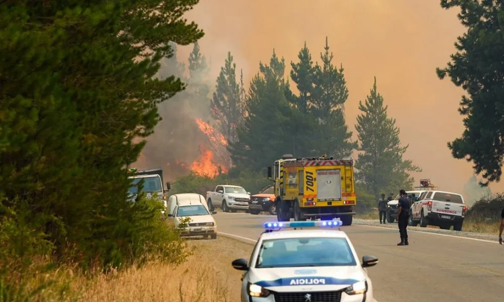 Incendio en la Cordillera