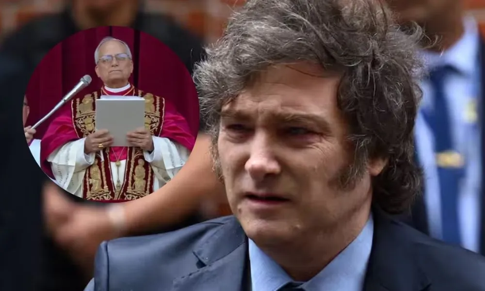 Papa León XIV y Milei