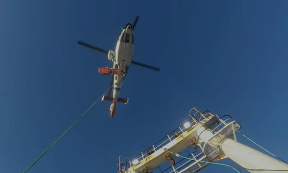 Evacuación de marinero